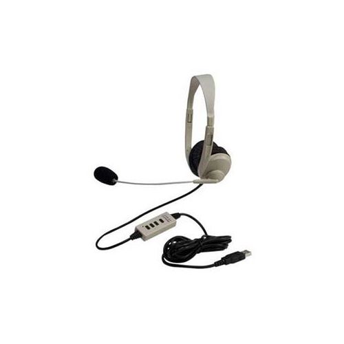  Califone 3064-USB Multimedia Stereo Headset, Beige 3064-USB - Adorama