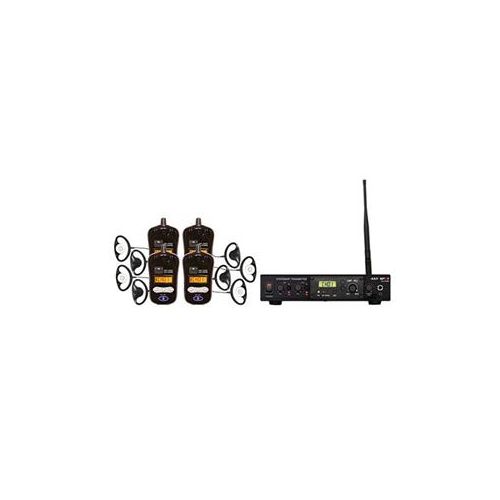  Adorama Galaxy Audio ALS-RMBPR-4 Any Spot Assistive Listening Table Top Kit ALS-RMBPR-4K9