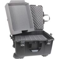 Adorama Williams Sound Large Heavy-Duty Carry Case with Wheels (60 Slots + Tray) CCS 054