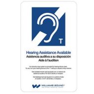 Adorama Williams Sound ADA Wall Plaque with T-Coil for Loop System IDP 009