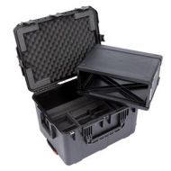 Adorama SKB iSeries 2317-14 Case with Removable 4U Wireless Microphone Fly Rack Cage 3I-231714WMC