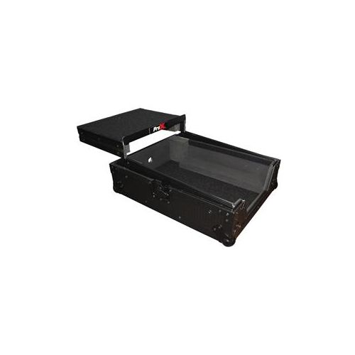  Adorama ProX XS-M12LTBL Gig Ready Flight Road Case, Sliding Laptop Shelf, Black on Black XS-M12LTBL