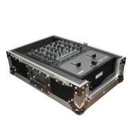 Adorama ProX XS-M10 Universal Road Case for Rane 62 and 10 DJ Mixers, Silver on Black XS-M10