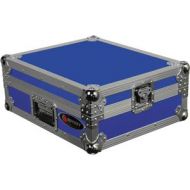 Adorama Odysseyy FTTX Flight-Style Case f/Technics 1200 Style Turntable, Blue FTTXBLUE