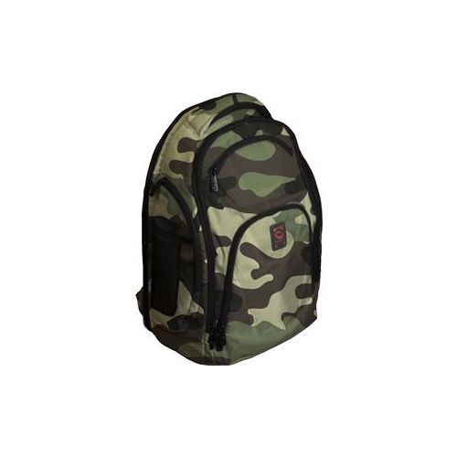  Adorama Odyssey Innovative Designs Backtrak XL DJ Gear Backpack, Green Camouflage BPBACKTRAKXLCAM