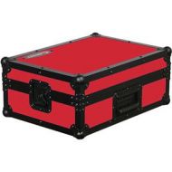 Adorama Odysseyy FR12MIXBKBLUE 12 Flight Ready DJ Mixer Case, Black/Red FR12MIXBKRED