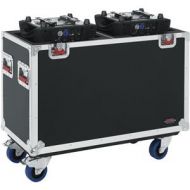 Adorama Gator Cases G-Tour Flight Case with Casters for Two 250-Style Moving Head Lights GTOURMH250