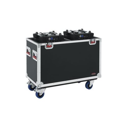  Adorama Gator Cases G-Tour Flight Case with Casters for Two 250-Style Moving Head Lights GTOURMH250