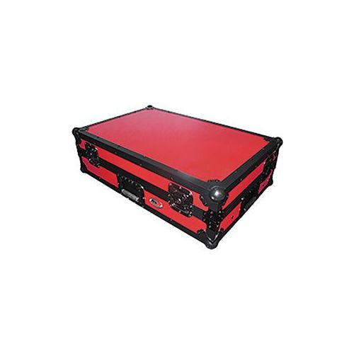  Adorama ProX XS-DDJ1000W Case with Laptop Shelf for DDJ1000 Controller, Red on Black XS-DDJ1000WLTRB