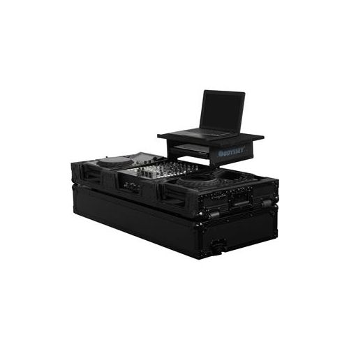  Adorama Odysseyy Black Label FZGS12CDJWBL Glide Style ATA Flight Case FZGS12CDJWBL