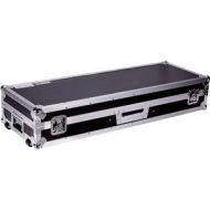 Adorama Deejay LED Fly Drive DJ Coffin Case for 2 Turntables & 1 Mixer with Laptop Shelf TBHDJ10WLTSTANDA