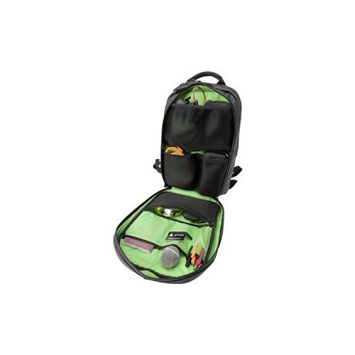  Adorama Magma Riot DJ-Backpack Lite Compact Travel Backpack, Black/Bionic-Green MGA47888