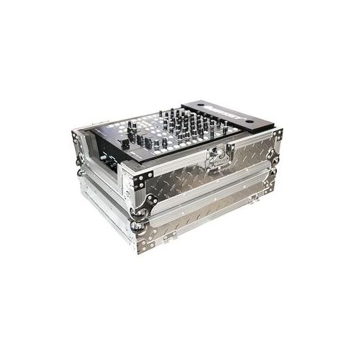  Adorama Odysseyy Silver Diamond Plated 12 Wide DJ Mixer Flight Zone Case FZ12MIXDIA