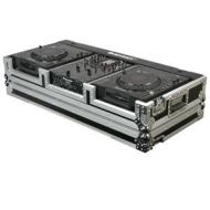 Adorama Odysseyy FR10CDJW Flite Ready DJ Large Format CD Coffin Case w/Built-in Wheels FR10CDJWE