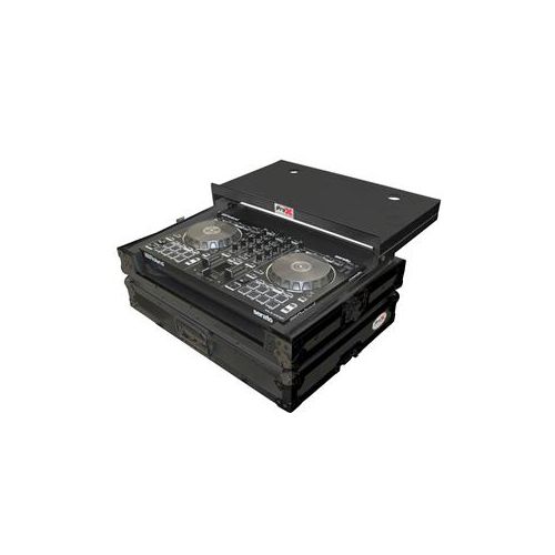  Adorama ProX X-DJ202LT Flight Case for Roland DJ-202 DJ Controller, Black on Black X-DJ202LTBL