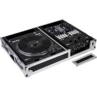 Adorama Odyssey Innovative Designs Flight Zone DJ Battle Coffin, Silver & Black FZ1RA1272W