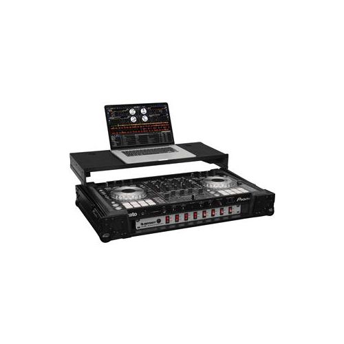  Adorama Odyssey Innovative Designs Black Label Glide-Style Case with 1U Rack Mount Rails FZGSPIDDJSX2BL