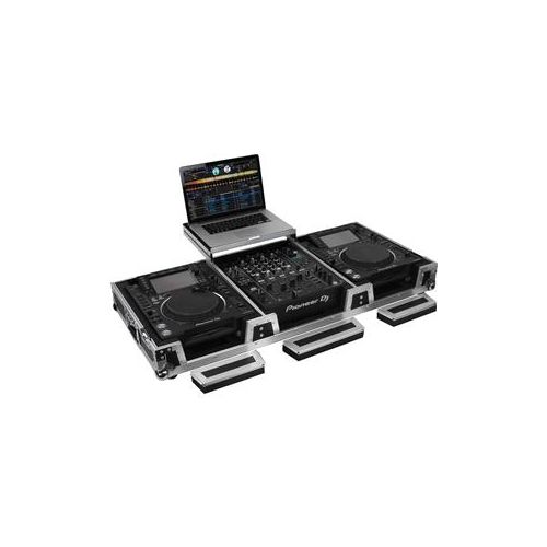  Adorama Odyssey Innovative Designs Flight Zone Glide Style DJ Coffin for 2 CD Players FZGSL12CDJW