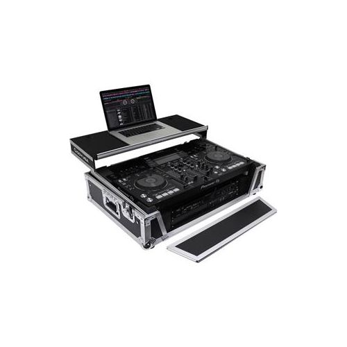  Adorama Odyssey Innovative Designs Case, 2U Rack, XDJ-RX/XDJ-RX2 Controller,Black/Silver FZGSXDJRX2W2