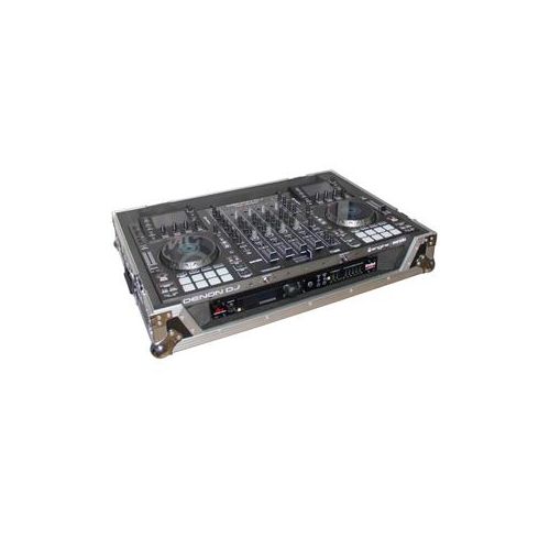  Adorama ProX XS-MCX8000W Flight/Road Case, Denon MCX8000 DJ Controller, Silver/Black XS-MCX8000W