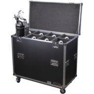 Adorama Odyssey Innovative Designs Leko Lite Lighting Fixture Case with Wheels, Black FZLEKO8W