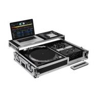 Adorama Odyssey Innovative Designs Coffin, 10 Format DJ Mixer/1 Turntable, Black/Silver FZGS1BM10W