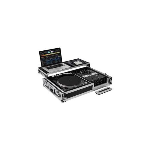  Adorama Odyssey Innovative Designs Coffin, 10 Format DJ Mixer/1 Turntable, Black/Silver FZGS1BM10W