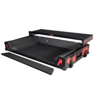 Adorama ProX XS-DDJSZW Case with Laptop Shelf for DDJ-SZ & RZ Controller, Black on Red XS-DDJSZWLTRB