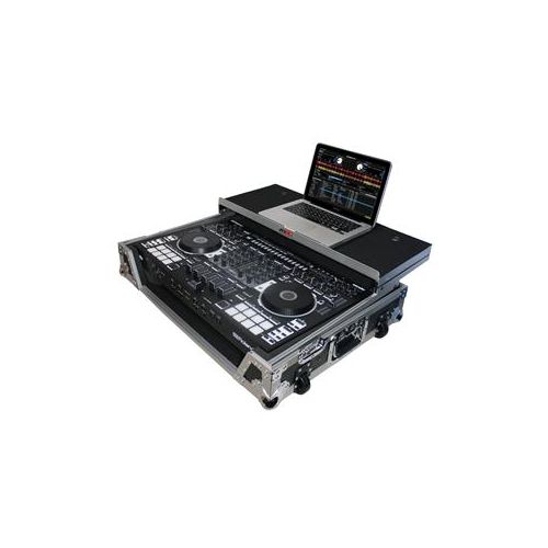  Adorama ProX XS-DJ808WLT Case for DJ-808 & MC7000 Controller, Laptop Shelf, Silver/Black XS-DJ808WLT