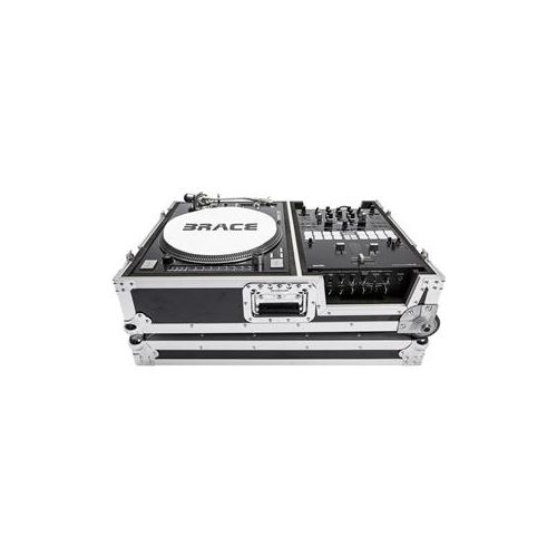  Adorama Magma Scratch Suitcase for Turntable & 10 Battle Mixer, Black/Silver MGA40985