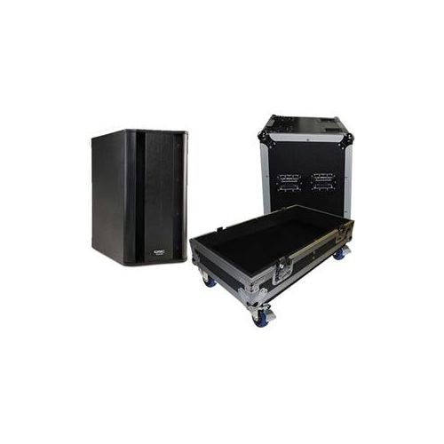  Adorama ProX ATA Style Flight Case with 4 Casters for 1x QSC KSUB Speaker X-QSC-KSUB