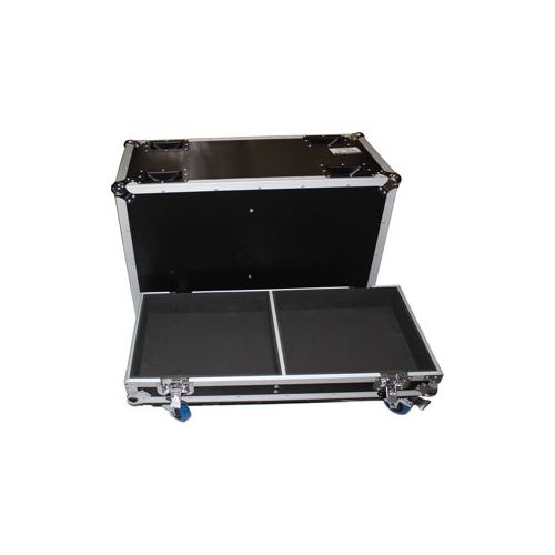  Adorama ProX ATA Style Flight Hard Road Case with 4 Casters for 2x QSC KW153 Speaker X-QSC-KW153