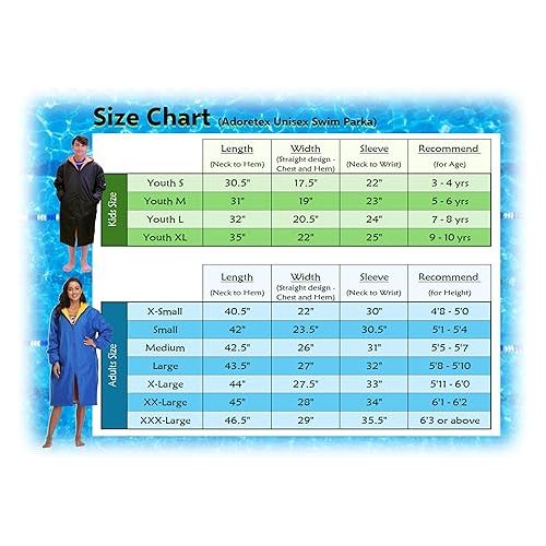  Adoretex Unisex Adult & Youth Faux Fur Lining Swim Parka