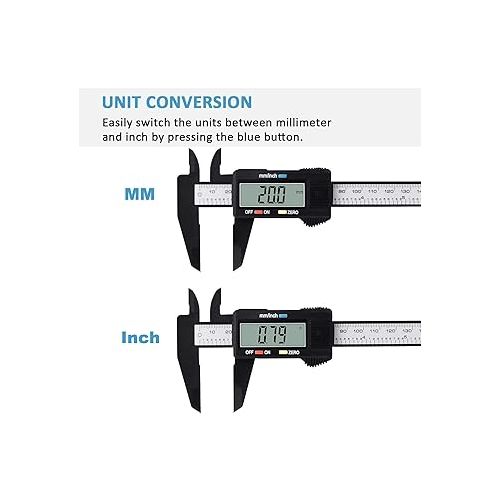  Digital Caliper, Adoric 0-6