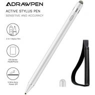 [아마존베스트]Stylus Pen Compatible for Apple iPad, Adrawpen Rechargeable Active Stylus Pen with 2 in 1 Copper & Mesh Fine Tip, 5 Mins Auto Off Smart Pencil Digital Pen for All Apple iPad/iPhone