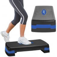 [아마존 핫딜] Aduro Sport Aerobic Exercise Step Deck, Adjustable Workout Fitness Stepper Exercise Platform with Risers