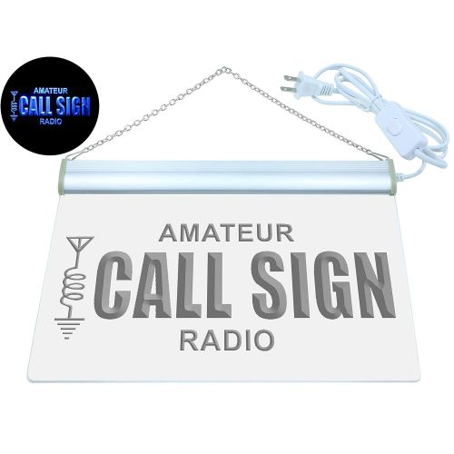  AdvPro Custom wb-tm Custom Amateur Radio Your Call Sign Led Neon Sign