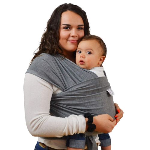  Advanced Life Products Baby wrap carrier for plus size moms-breathable organic baby wrap bundle, baby shower registry grey
