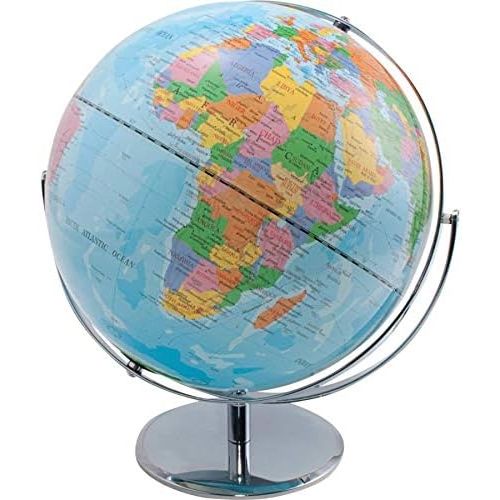  [아마존베스트]Advantus 12 Inch Desktop World Globe with Blue Oceans (30502)
