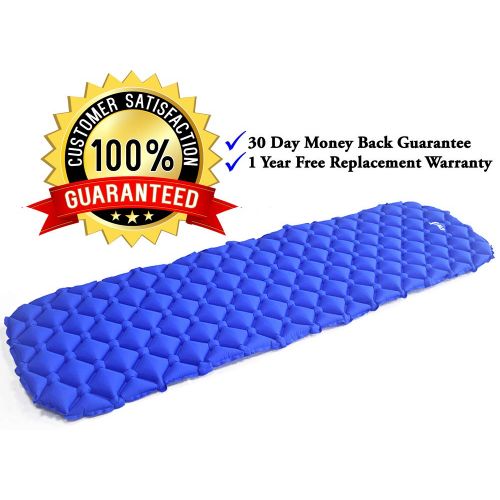  Adventure Life Fitness Ultralight Camp Sleeping Pad by ALF - Super Light & Compact Inflatable Mattress ideal for Camping and Hiking. A tent, hammock, & outdoor air mat suitable for kids, youths, right up