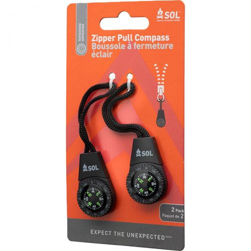  Adventure Medical Zipper Pull Compass - 2-Pack