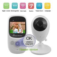 Adventurers adventurers Video baby monitor(2018 New Type)-Wireless Baby Monitor Baby Surveillance Camera With2.4’’LCD Screen Two-Way Talk Night Vision Temperature Monitoring and Long Range for
