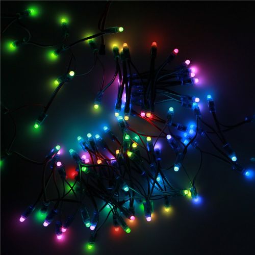  Advertising lighting Aclorol WS2811 Pixels LED Light 5V, WS2811 RGB LED Pixel Digital Diffused Individually Addressable String Light Pixel LED Module IP68 Waterproof DIY 500pcs/Set