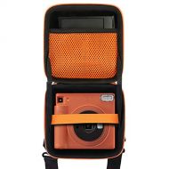 Aenllosi Hard Carrying Case Compatible with Fujifilm Instax Square SQ1 Instant Camera (Inside Orange)