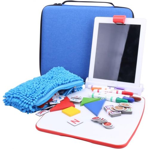  Aenllosi Storage Organizer Case Compatible with Osmo Genius Kit, fits Base/Starter/Numbers/Words/Tangram/Coding Awbie Game (for Osmo Creative Set, Blue): Toys & Games