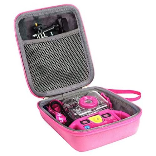 Aenllosi Hard Carrying Case Replacement for Action Camera (pink)