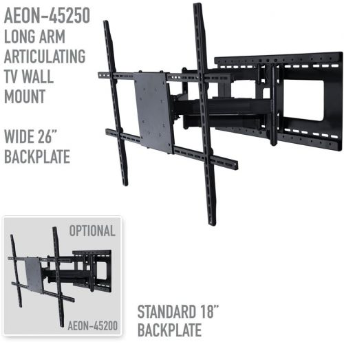  Aeon Stands and Mounts Full Motion TV Wall Mount for 42-80 inch TVs with Room Adapt Extends 32, Mounts on 16 or 24 inch studs - Aeon 45250