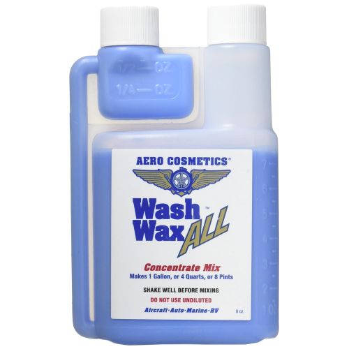  Aero Cosmetics Wet or Waterless Car Wash Wax Concentrate Gallon Aircraft Quality Wash Wax for your Car RV & Boat. Guaranteed Best Waterless Wash on the Market 16 Ounces = 2 Gallons