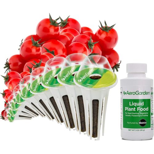  Visit the AeroGarden Store AeroGarden Red Heirloom Cherry Tomato Seed Pod Kit