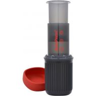 AeroPress Go Coffee Press, Made in Approx. 1 Minute, Outdoor, Compact, Portable, Lightweight, Iced Coffee, Espresso, Pressure Extractor, 3.9 x 4.3 x 6.9 inches (10 x 11 x 17.5 cm)